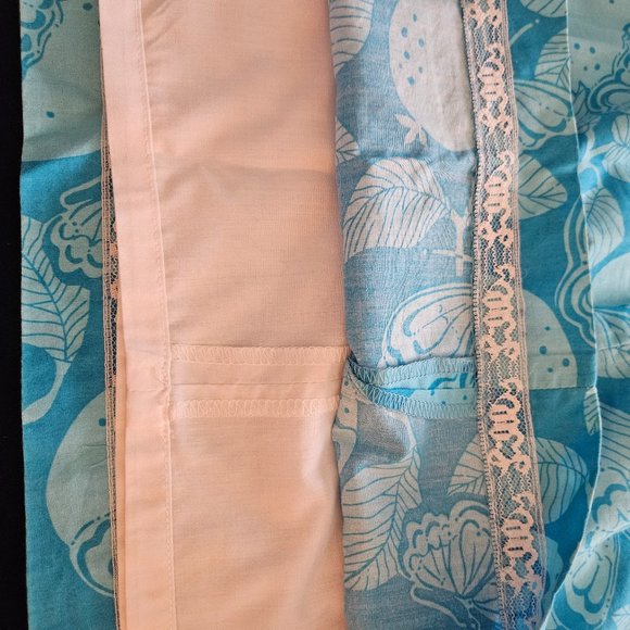 (EUC) Lilly Pulitzer Turquoise Blue Butterfly & Fruit Print A Line Size 6 - Picture 5 of 7